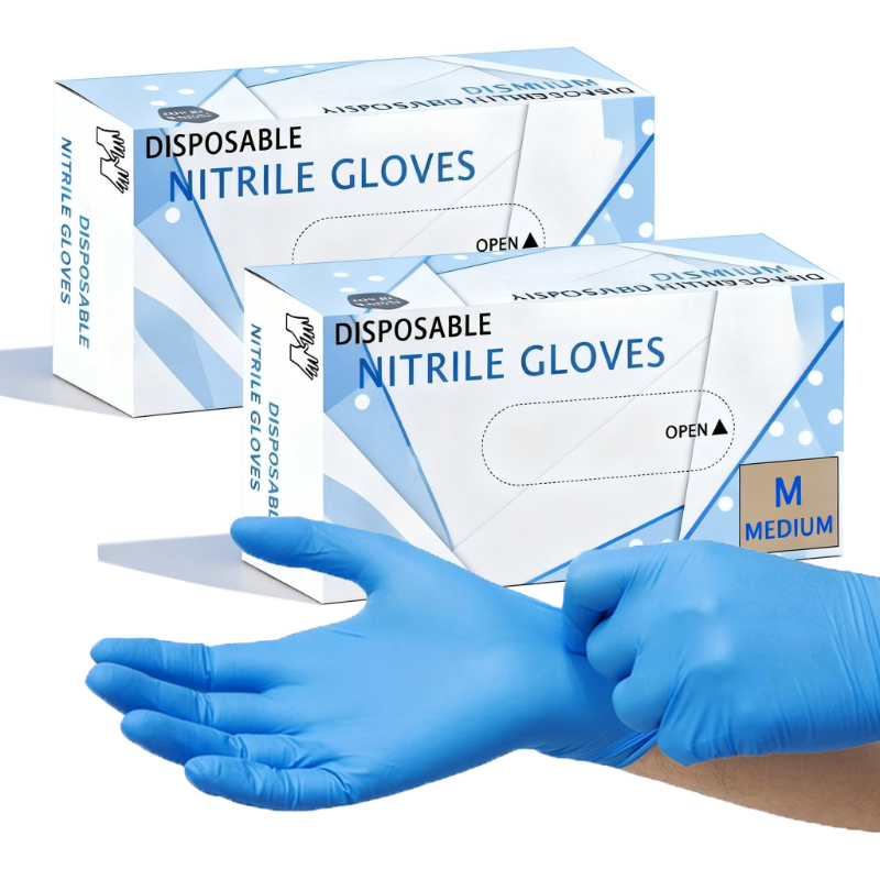 10-100 個ブルーニトリル手袋使い捨て家庭用クリーニング - Medical Gloves のレビューと価格